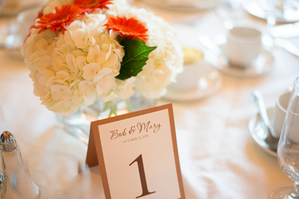 fall theme table numbers